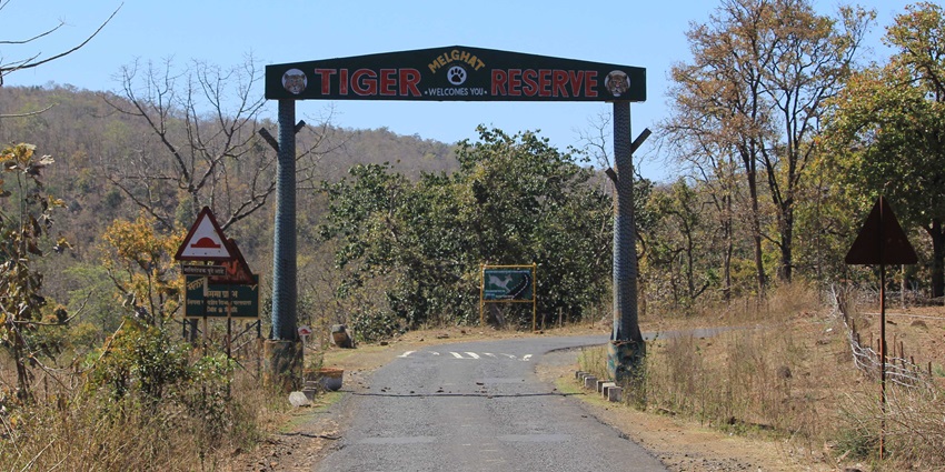View of Melghat Tiger Reserve, a famous place near Narnala Fort in Maharashtra