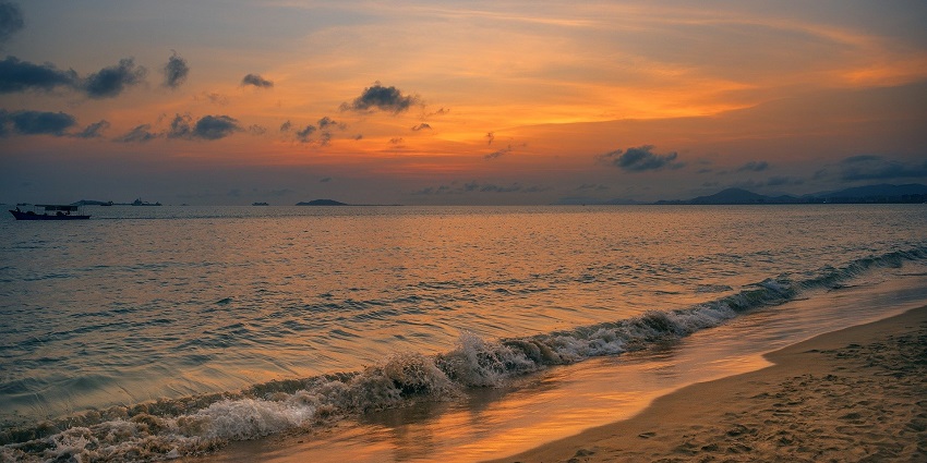 Beautiful view of Mhasala beach, a popular tourist attraction near Irshalgad Fort.