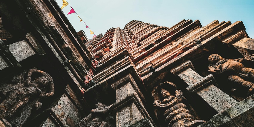View of a popular jain temple near Rajasthan, showcasing intricate carvings