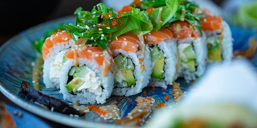 Image of a plate of sushi - Mr. Ohashi is a Japanese Restaurant serving the best food in Faridabad