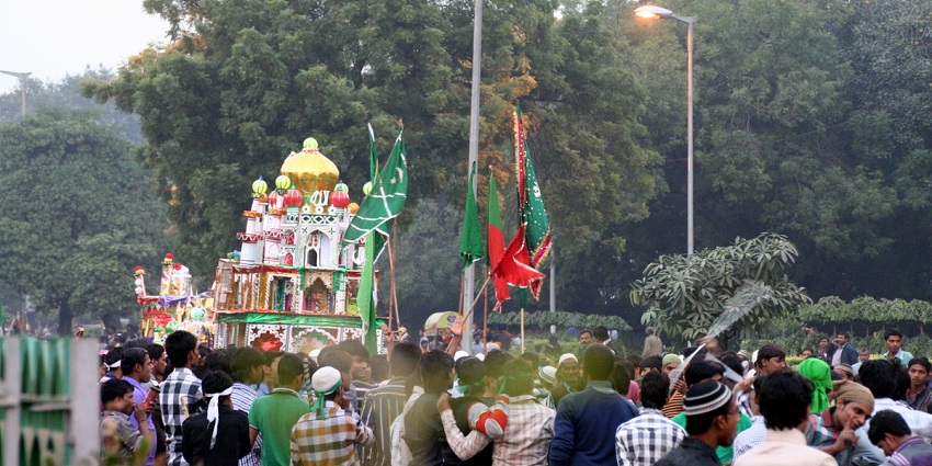 People gather and celebrate Muharram with Ta’ziya - one of the festivals in Lakshadweep.