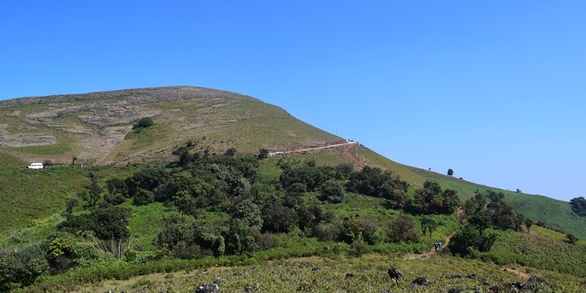 Karnataka’s highest peak, covered in mist and dense forests, an awe-striking wonder.