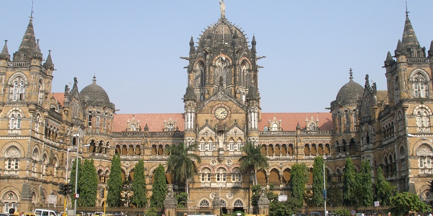 Chhatrapati Shivaji Maharaj Terminus, a railway station of Mumbai exhibiting Gothic-style architecture