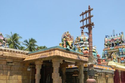 View of Engan Murugan Temple, showcasing its stunning architecture and surroundings.