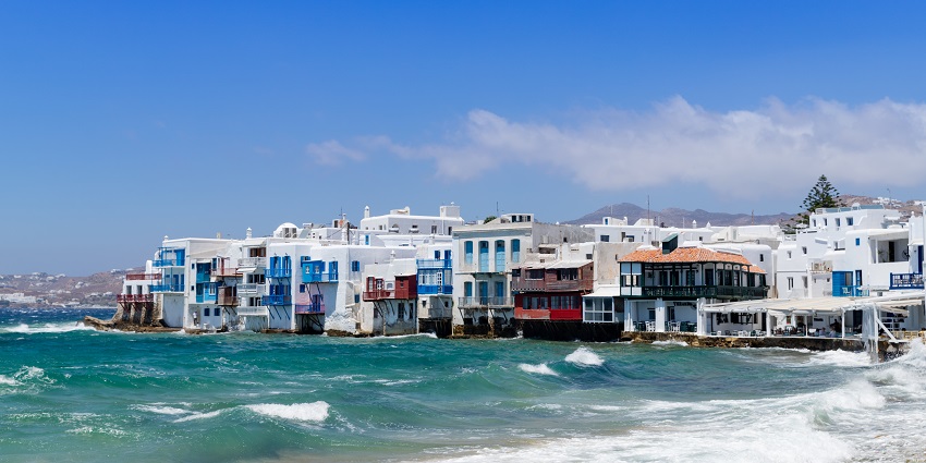 Picturesque island offering lively party atmosphere, one of the best party places in Europe.
