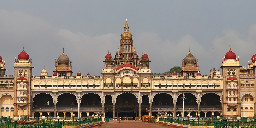 Image of Mysore Palace Morning view - One of the best places to visit in May near Bangalore