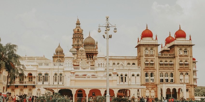 Magnificent view of Mysore Palace, one of the famous places to visit near Ramanagara