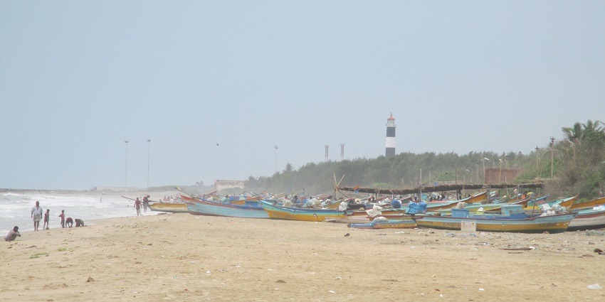 An image of Nagapattinam Beach, one of the top places to visit in Nagapattinam.