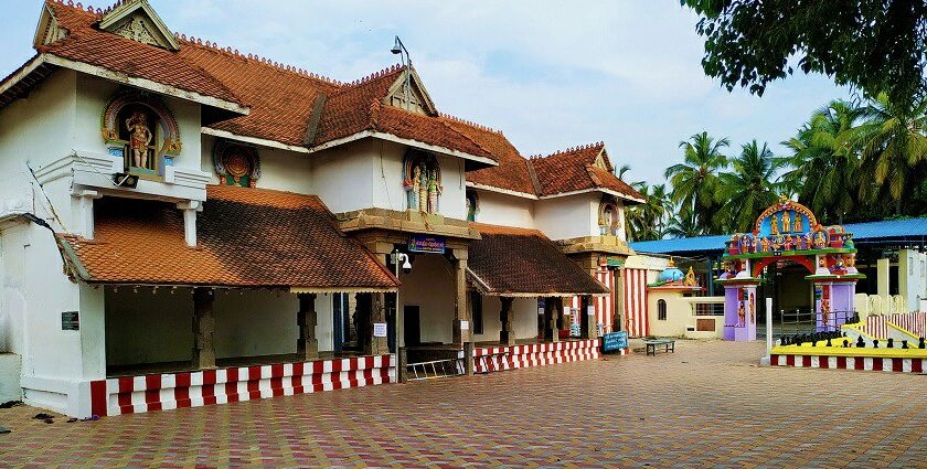 The picture of the ancient Nagaraja Temple from the outside.