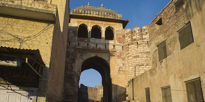 Nagpur Fort entrance - one of the places to visit in Rajasthan in November
