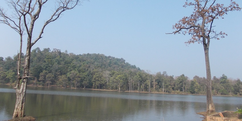A lake in Nagzira Wildlife Sanctuary, one of the must visit places near Nagpur for weekend for wildlife lovers