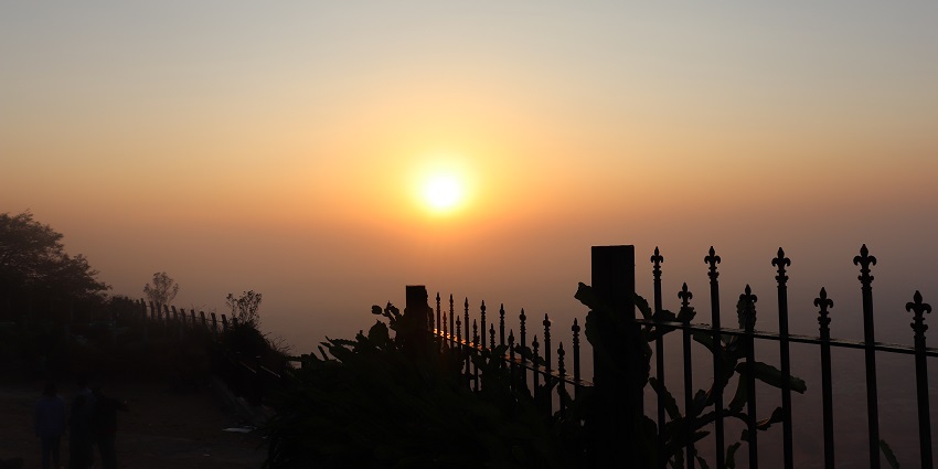 The beauty of Nandi Hills during sunrise, a place to visit near Sarjapur.