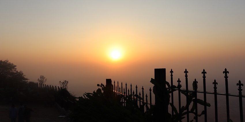 Sunrise at Nandi Hills.