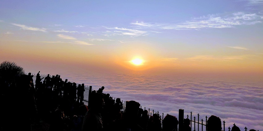 Nandi Hills Sunrise Point featuring stunning sunrise views, perfect for reflection.