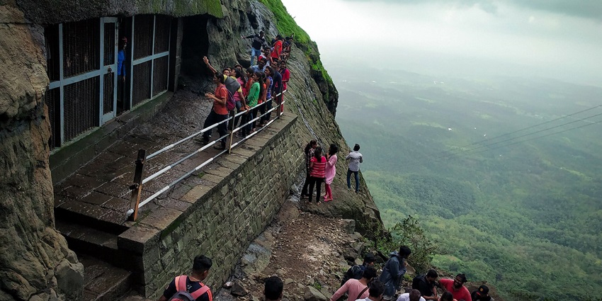 Naneghat Caves, showing rugged rock formations, the best place near Chavand For