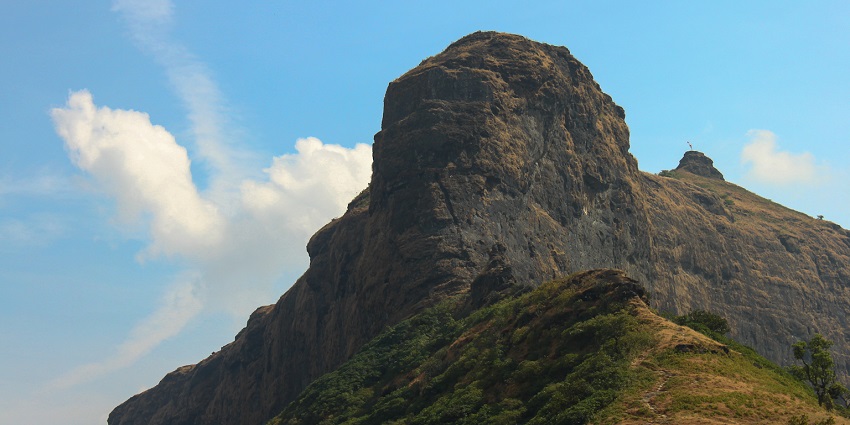 Harihar Fort in Maharashtra features cliffs and ancient architecture for travellers