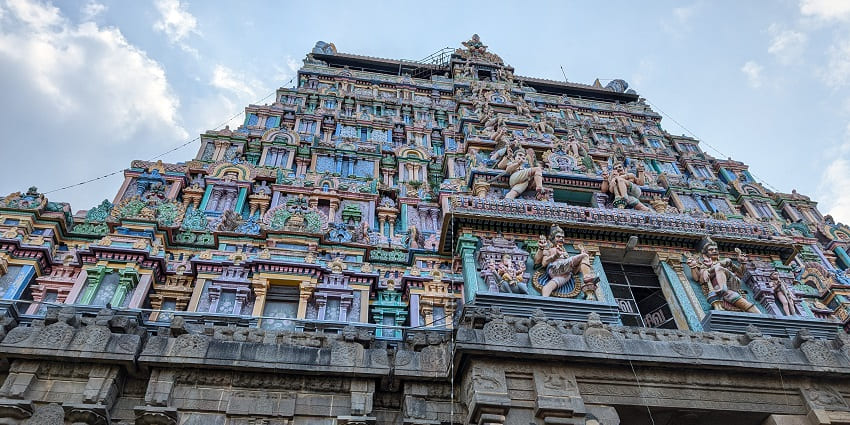 A picture of the Nataraja temple, one of the most significant places to visit in Chidambaram