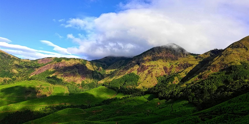 A beautiful view of lush green mountains is ideal for a peaceful nature walk in Kuno National Park.