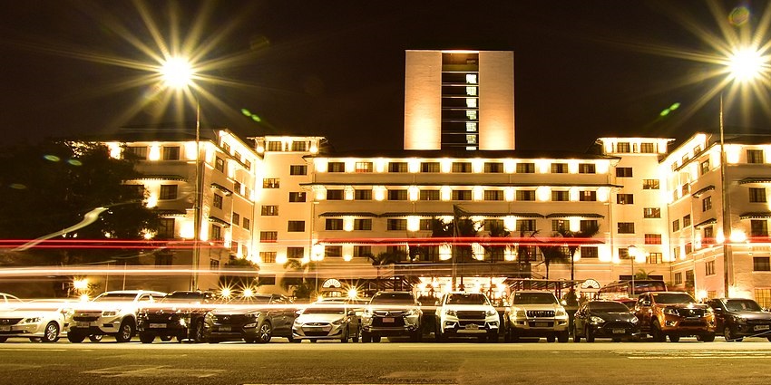 A chic view of the New Coast Hotel.
