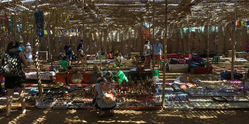 Shopping at Colva Beach to experience another side of nightlife in South Goa