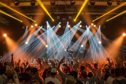 An image of the people celebrating nightlife in Nagpur, showcasing bustling city life.