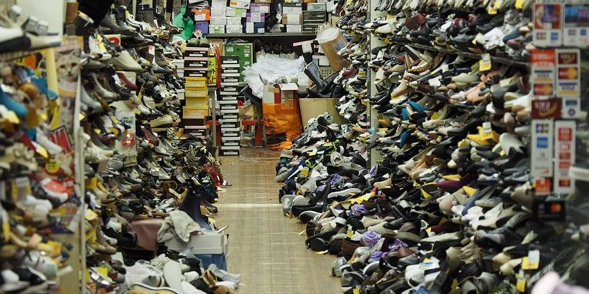 Purchase latest footwear shopping at Nirala bazaar which is a vibrant market.