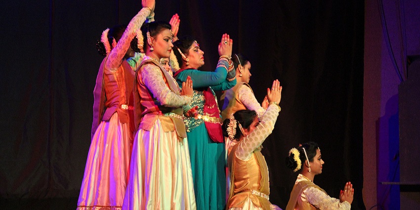 Dance students at Nrityagram.