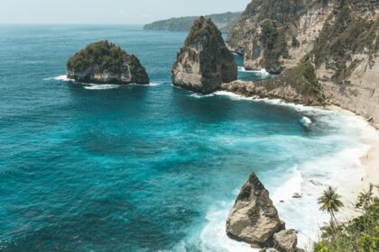 An image of Nusa Penida Island's scenic landscapes and marine life