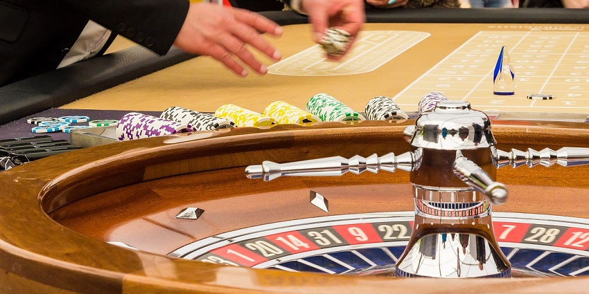 Aerial view of guests winning at Oceanic Casino.