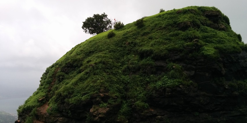 A point similar to One Tree Point in Ambernath East with rocky cliffs and greenery