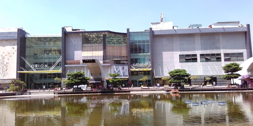 Orion Mall, a shopping place to visit near Iskcon Temple, Bangalore.