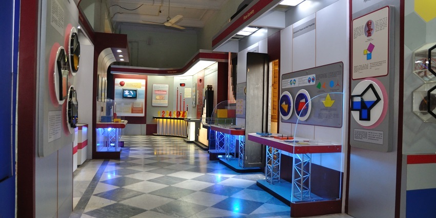 Inside the galleries of the Birla museum Pilani displaying