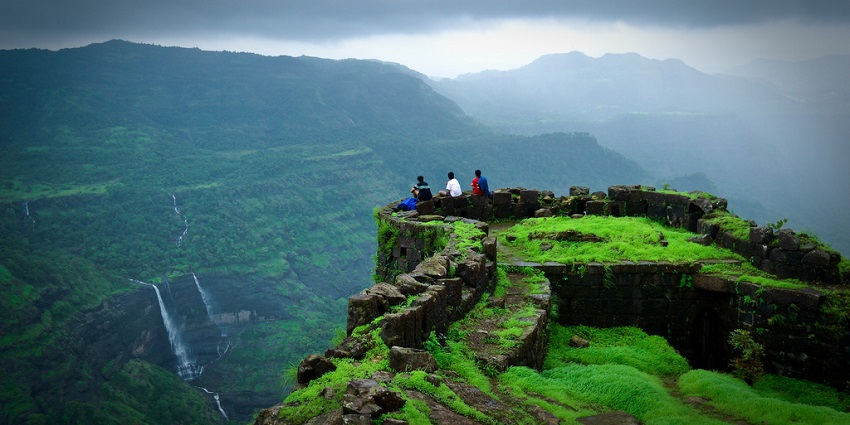 Suvarnadurg Fort has a great view from a height of the fort having the alluring view of the hills