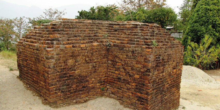 Brick Walls at Badshahpur Fort.