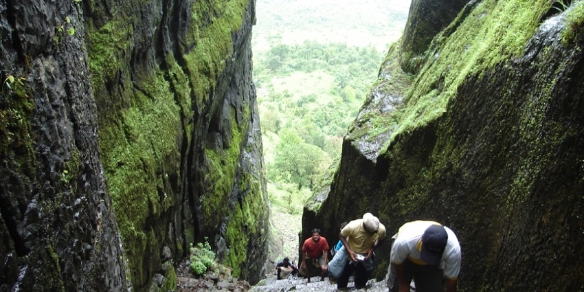 Bhivgad Fort Maharashtra trek is moderate, offering a unique experience of surroundings.