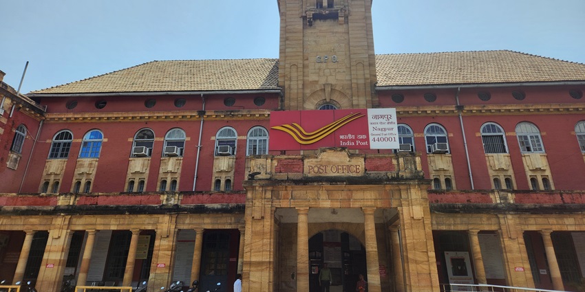Panoramic view of iconic historic General post office of Nagpur