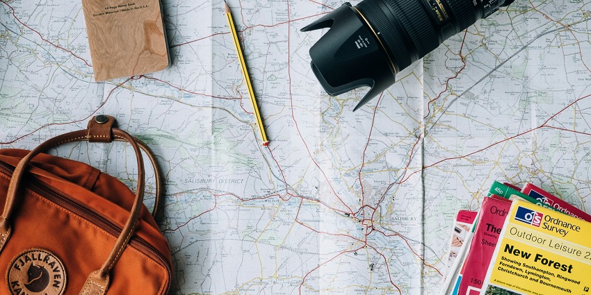 Travel items include a reliable backpack, comfortable clothing, a camera, and a first aid kit.