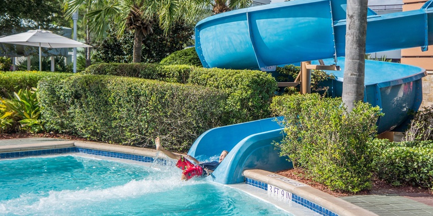 Go on thrilling rides at the water park where you should carry an extra swimsuit