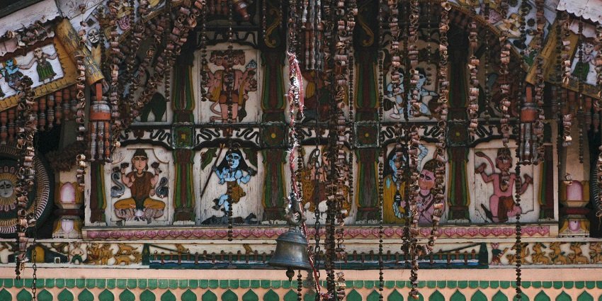 A view of the Panchmukhi Ganesha Mandir having beautiful architectural structures.