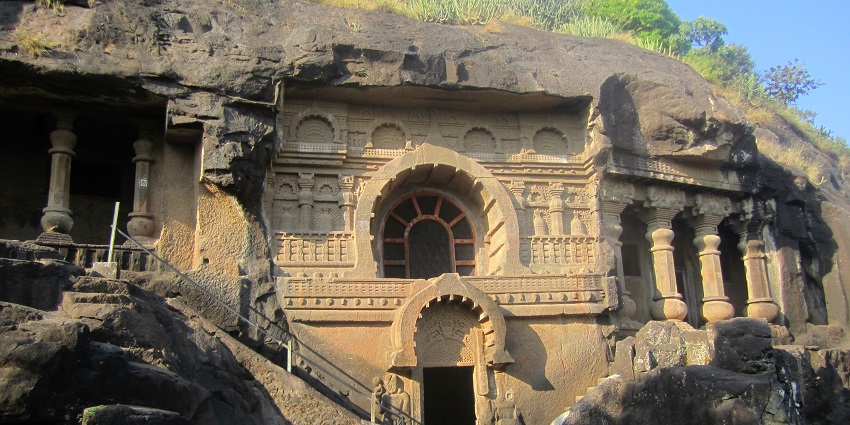 Rock-cut caves with intricate sculptures are serene places to visit in Nashik.