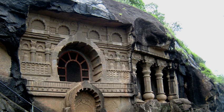 View of the Pandavleni Caves near Nasik, the best place near Ramshej Fort, Nashik.