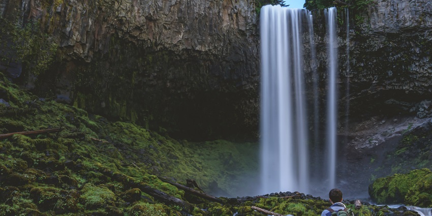 A view of Pandavkada Falls situated in a dense forest, one of the refreshing spots.