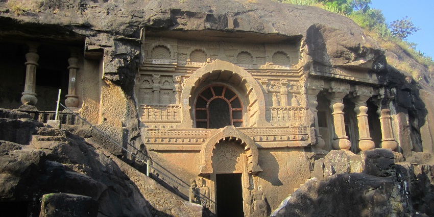 Pandavleni Caves are Buddhist caves, a famous tourist attraction on Trirashmi Hills.