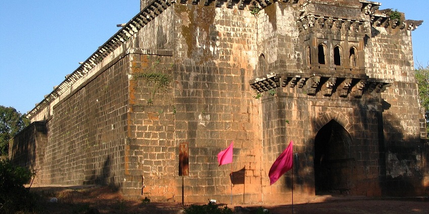 The Ambarkhana granary at Panhala Fort, a popular tourist destination near Kolhapur