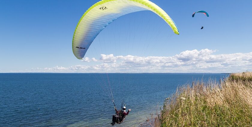 Paragliding in Kodaikanal offers thrilling flights with stunning views.