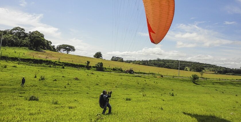 An image of paragliding in Yelagiri offers breathtaking views and thrilling experiences.