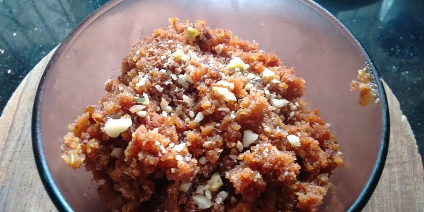 The famous food in Rameshwaram is the creamy lentil dessert cooked with jaggery and coconut.