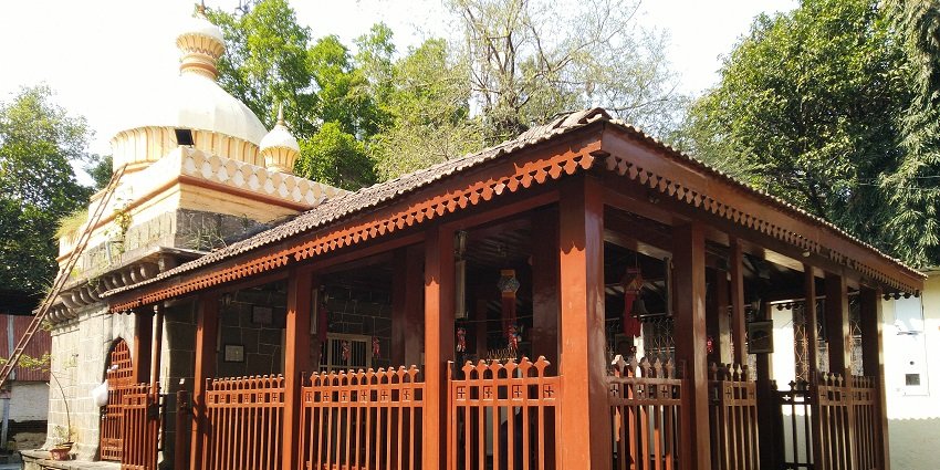 Picturesque view of Parvati Nandan Ganpati Temple - ancient temples in Pune