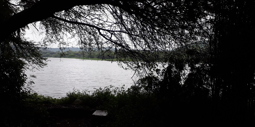 Serene Pashan Lake, one of the places to visit in Pune with family in the evening, surrounded by lush greenery.