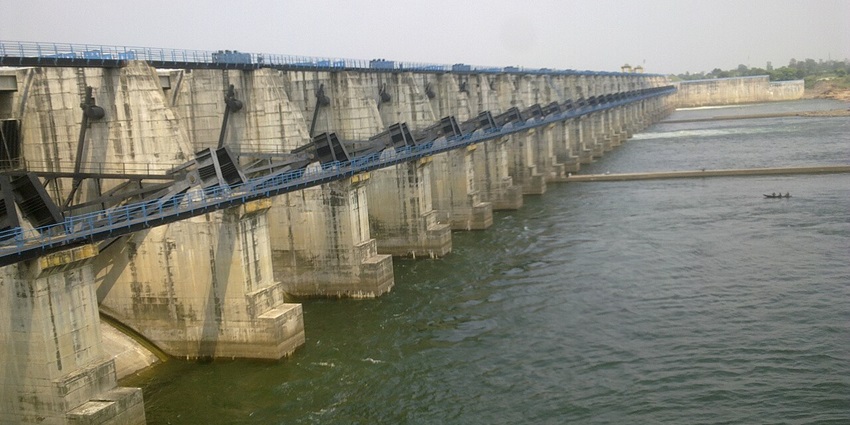 Image of Gosekhurd Dam in Pauni Tehsil of Bhandara District, India